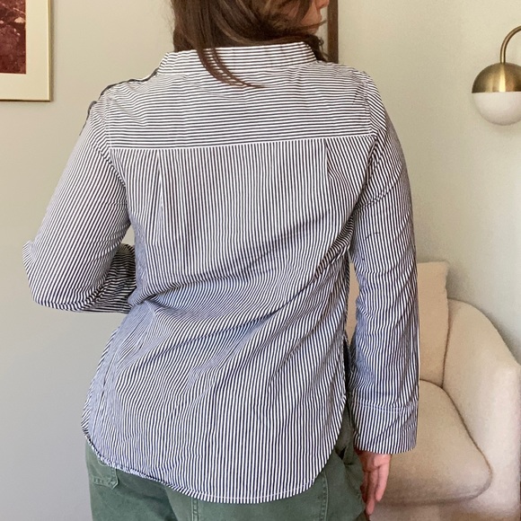 J. Crew High-Low Striped Shirt - Picture 8 of 11